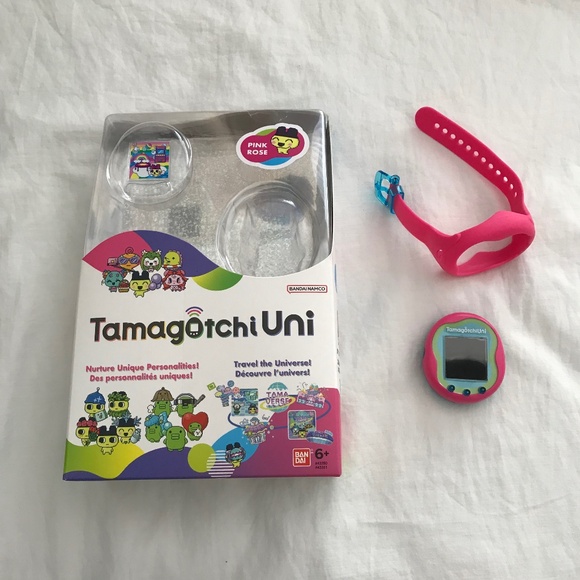 Tamagotchi Uni Pink Green Blue With Watch Wrist Band Screen Protector - Picture 1 of 16